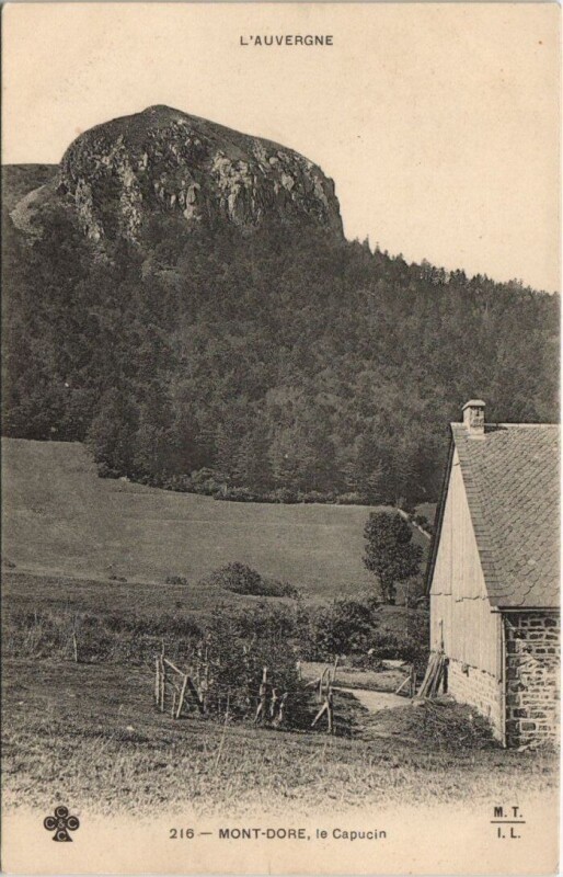 Carte postale ancienne L'Auvergne-Mont-Dore le Capucin à Mont-Dore