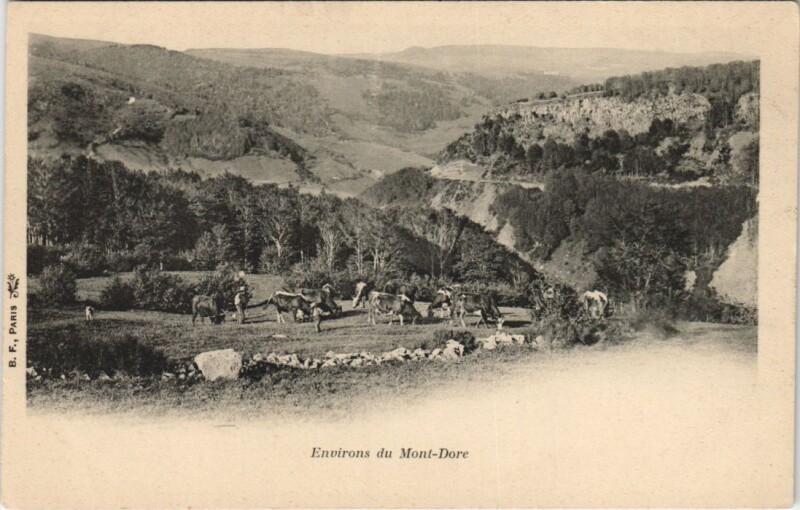 Carte postale ancienne Env. du Mont-Dore à Mont-Dore