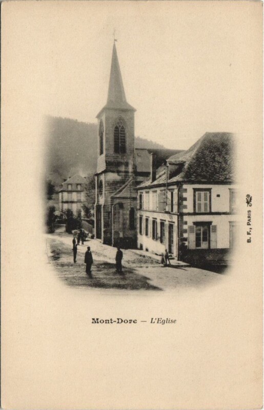 Carte postale ancienne Mont-Dore-L'Eglise à Mont-Dore