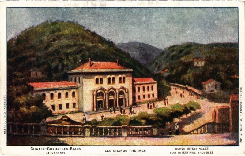Carte postale ancienne Chatel-Guyon - Les Grands THERMes à Châtel-Guyon