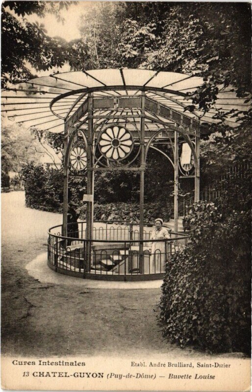Carte postale ancienne Chatel-Guyon - Buvette Louise à Châtel-Guyon