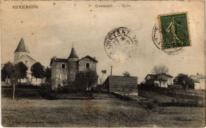 Carte postale ancienne Crevant - Eglise