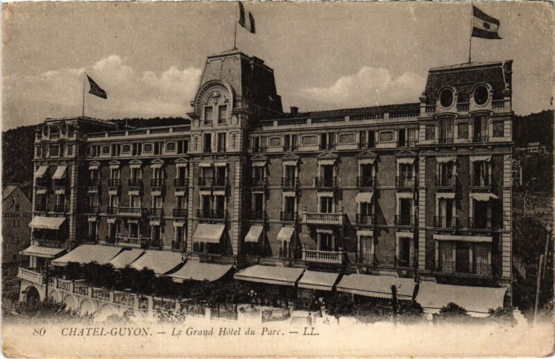 Carte postale ancienne Chatel-Guyon - Grand Hotel du Parc à Châtel-Guyon
