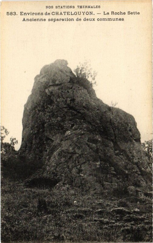 Carte postale ancienne La Roche Sette - Ancienne separation de deux communes