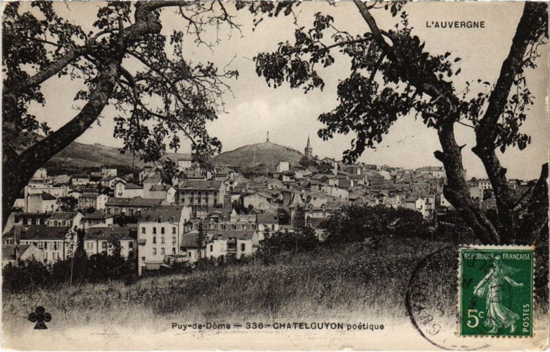 Carte postale ancienne Chatel-Guyon - poetique à Châtel-Guyon