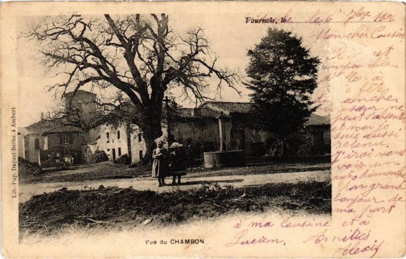 Carte postale ancienne Le Chambon - Vue