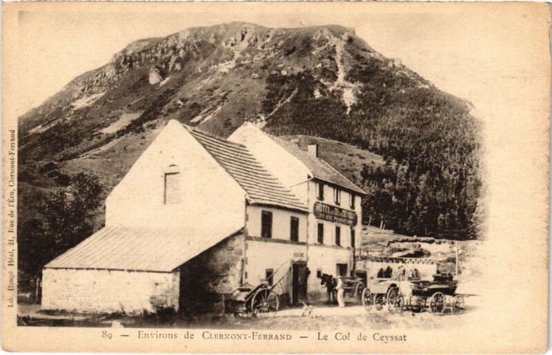 Carte postale ancienne Env. de Clermont-Ferrand - Le col de Ceyssat à Ceyssat