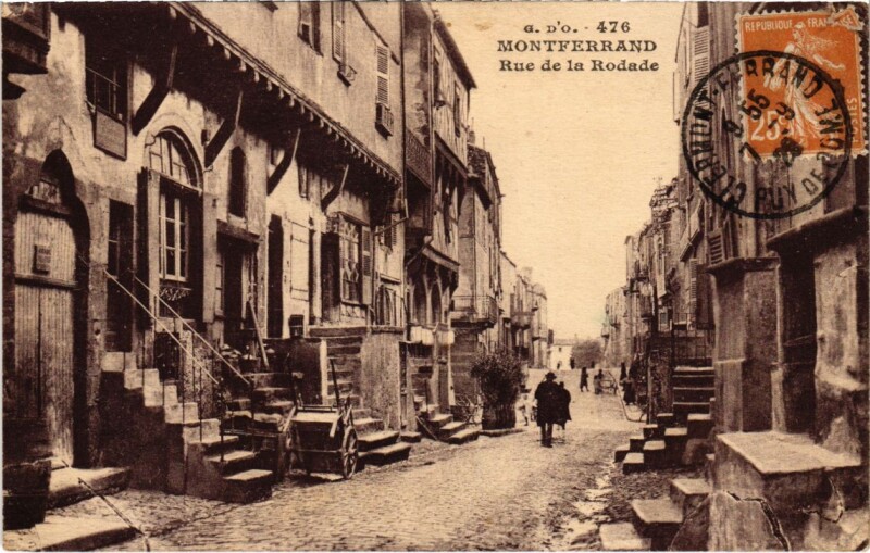Carte postale ancienne Montferrand - Rue de la Rodade