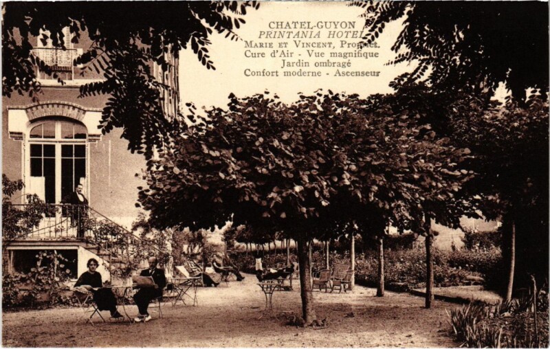 Carte postale ancienne Chatel-Guyon - Printania Hotel à Châtel-Guyon