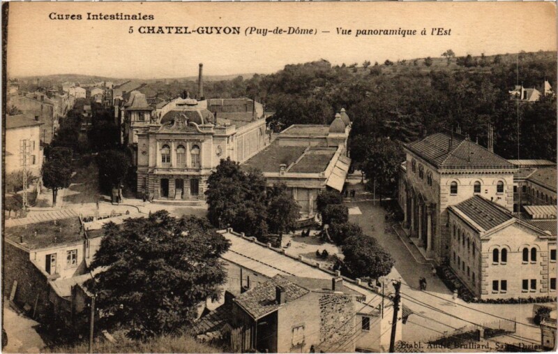 Carte postale ancienne Chatel-Guyon - Vue panoramique à Châtel-Guyon