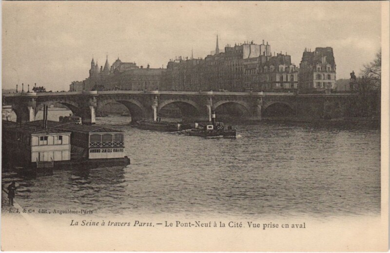 Carte postale ancienne Paris 1e Le Pont-Neuf à Paris 1er