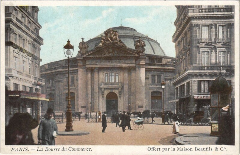 Carte postale ancienne Paris 2e bourse du Commerce à Paris 2e