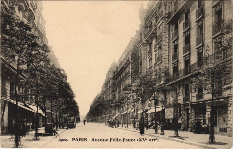 Carte postale ancienne Avenue Félix-Faure à Paris 15e