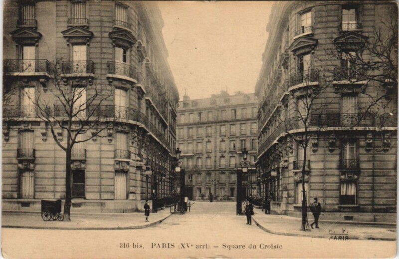 Carte postale ancienne Square du Croisic à Paris 15e