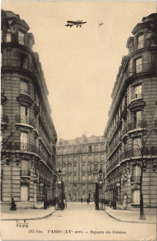 Carte postale ancienne Square du Croisic à Paris 15e