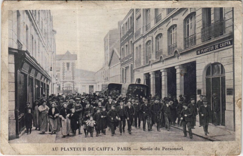 Carte postale ancienne Au planteur de Caïffa - Sortie du Personnel à Paris 14e