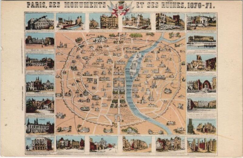 Carte postale ancienne Paris ses monuments
