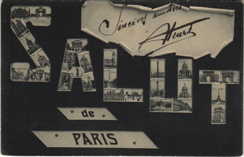 Carte postale ancienne Paris Salut