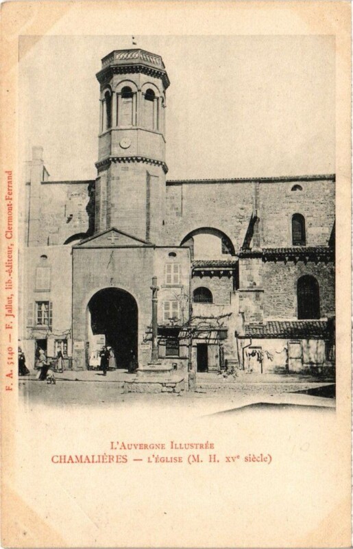 Carte postale ancienne Chamalieres - Eglise à Chamalières