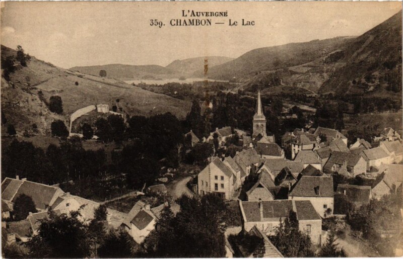 Carte postale ancienne Le Chambon - Le Lac