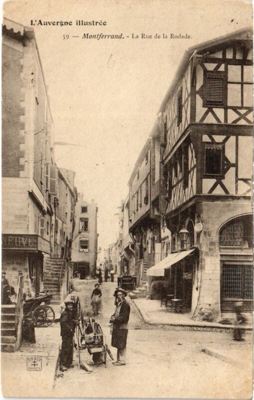 Carte postale ancienne Montferrand - Rue de la Rodade