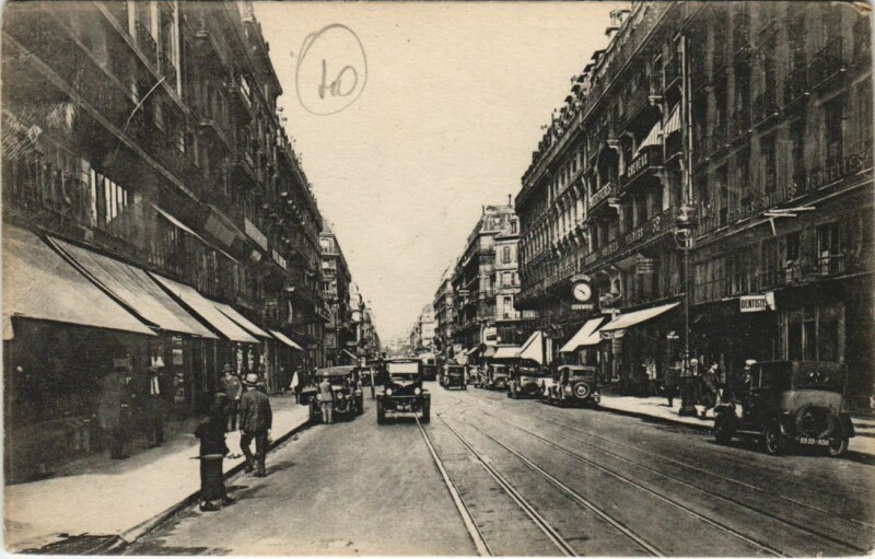 Carte postale ancienne Paris 3e Rue Turbigo à Paris 3e
