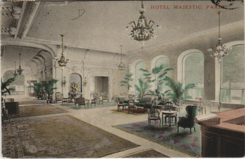 Carte postale ancienne Hôtel Majestic à Paris 16e