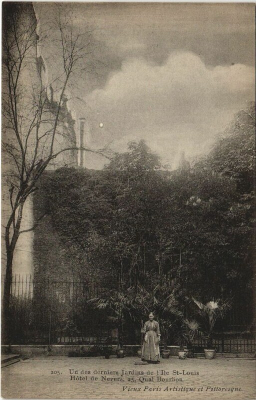 Carte postale ancienne Paris 4e 25, Quai Bourbon Hotel de Nevers à Paris 4e