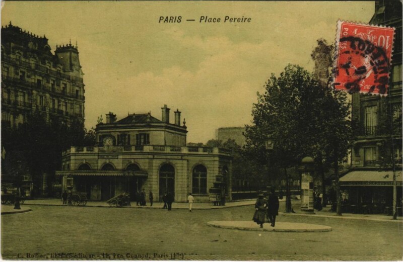 Carte postale ancienne Place Pereire à Paris 17e