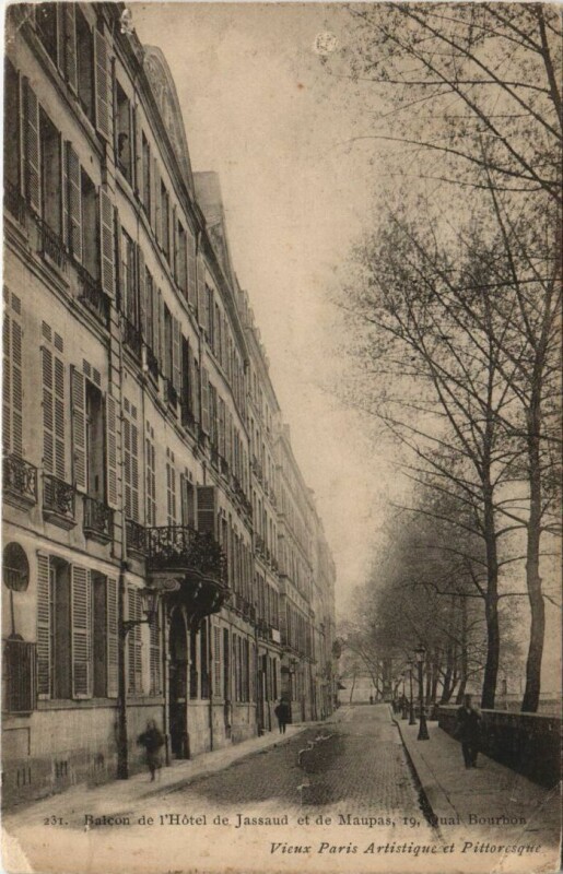 Carte postale ancienne Paris 4e 19, Quai Bourbon Hotel de Jassaud à Paris 4e