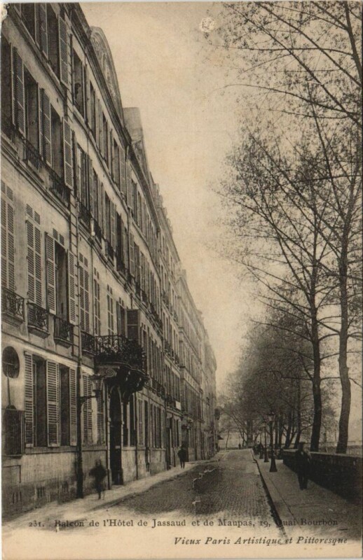 Carte postale ancienne Paris 4e 19, Quai Bourbon Hotel de Jassaud à Paris 4e