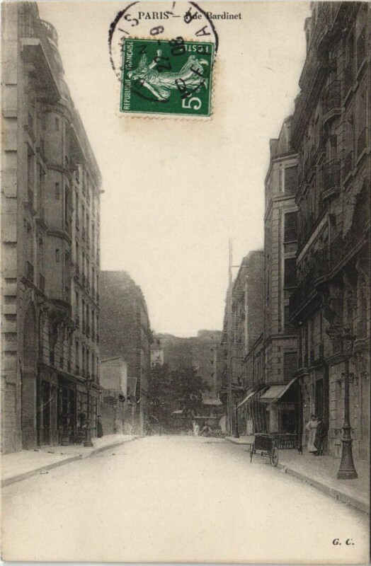 Carte postale ancienne Rue Bardinet à Paris 14e