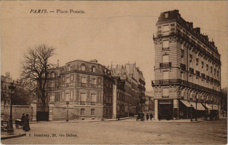 Carte postale ancienne Place Possoz à Paris 16e