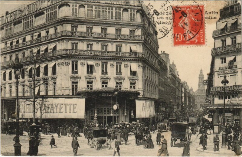 Carte postale ancienne Paris 9e Rue Chaussée Antin à Paris 9e