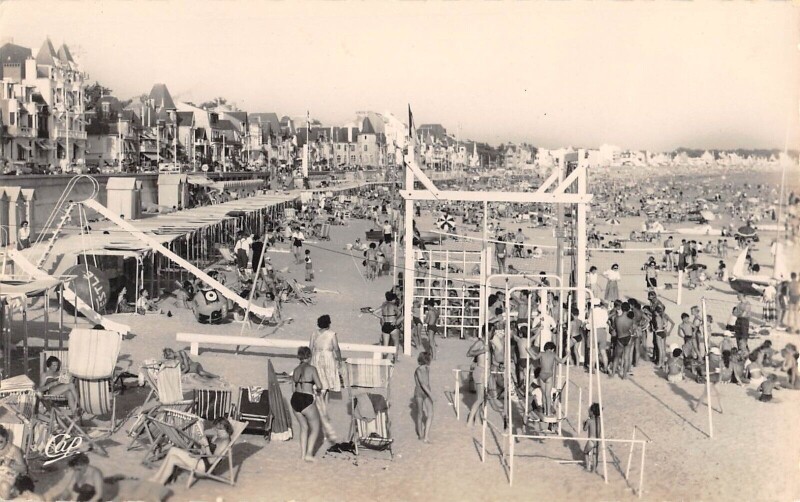 Carte postale ancienne La Baule - La Plage Vers Pornichet à Pornic