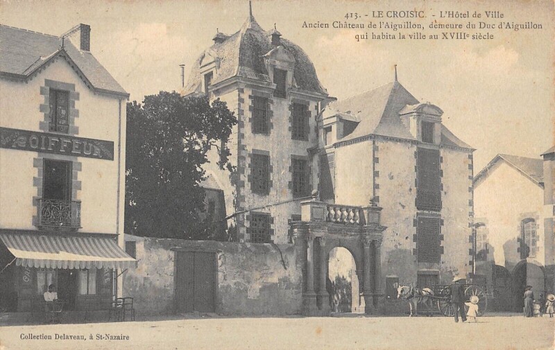 Carte postale ancienne Le Croisic - Hotel Des Postes au Croisic