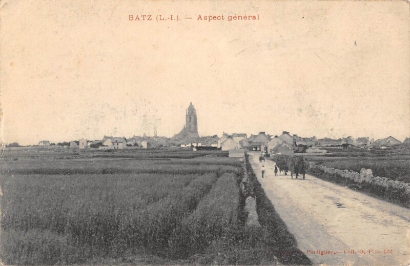 Carte postale ancienne Batz - Aspect General