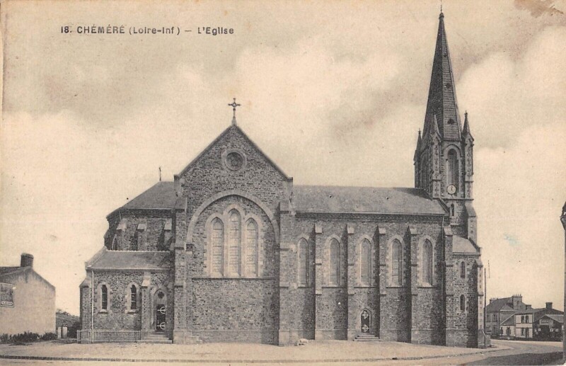 Carte postale ancienne Chemere - Eglise
