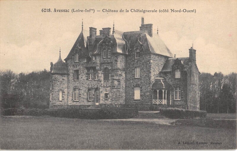 Carte postale ancienne Avessac - Chateau De La Chataigneraie à Avessac
