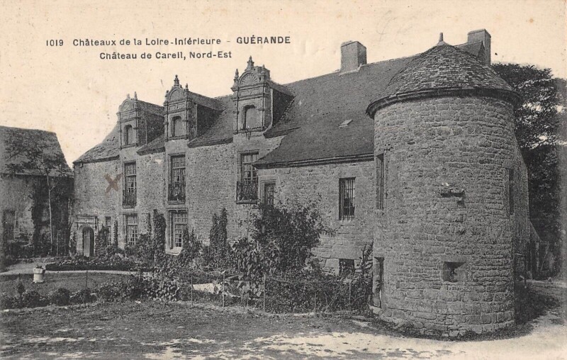 Carte postale ancienne Guerande - Chateau De Carell - Nord Est à Guérande