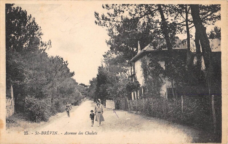 Carte postale ancienne Saint Brevin - Avenue Des Chalets