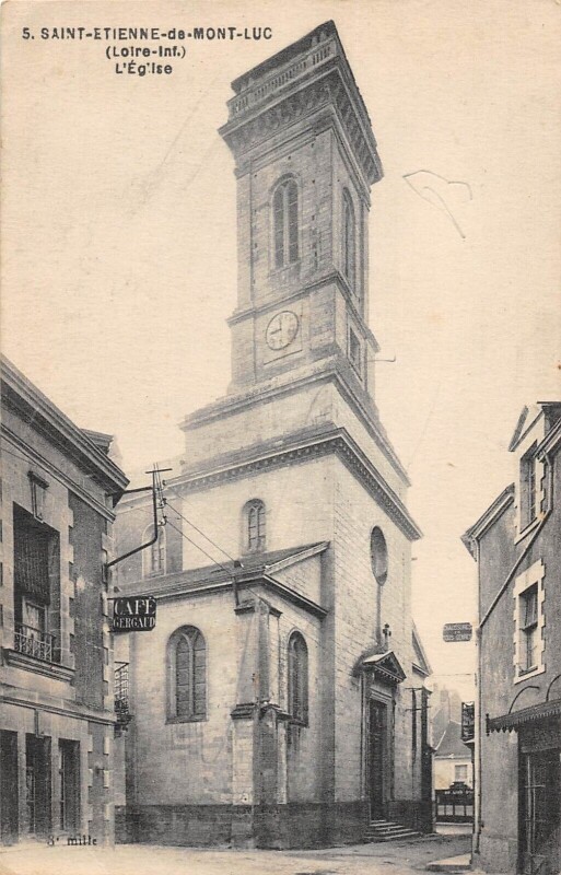 Carte postale ancienne Saint Etienne De Mont Luc - Eglise
