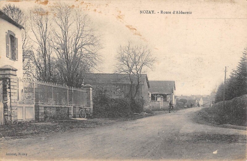 Carte postale ancienne Nozay - Route D'Abbaretz à Nozay