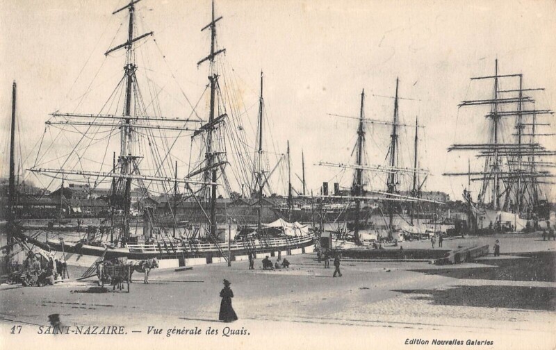 Carte postale ancienne Saint Nazaire - Vue Generale Des Quais à Saint-Nazaire