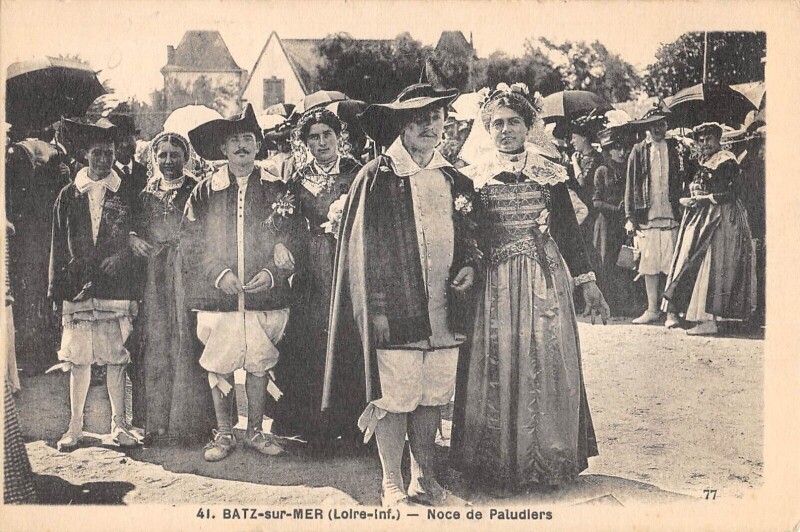 Carte postale ancienne Batz Sur Mer - Noce De Paludiers à Batz-sur-Mer