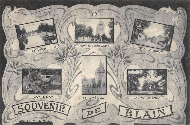 Carte postale ancienne Souvenir De Blain à Blain