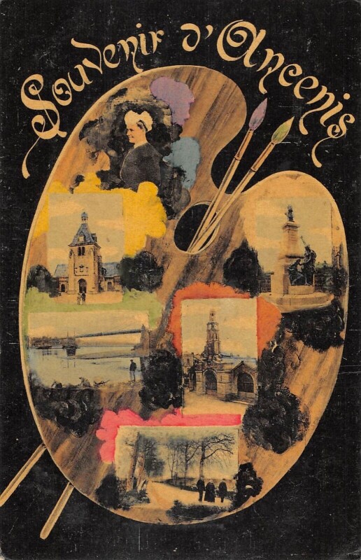 Carte postale ancienne Souvenir D'Acenis