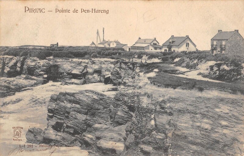 Carte postale ancienne Piriac - Pointe De Pen Hareng
