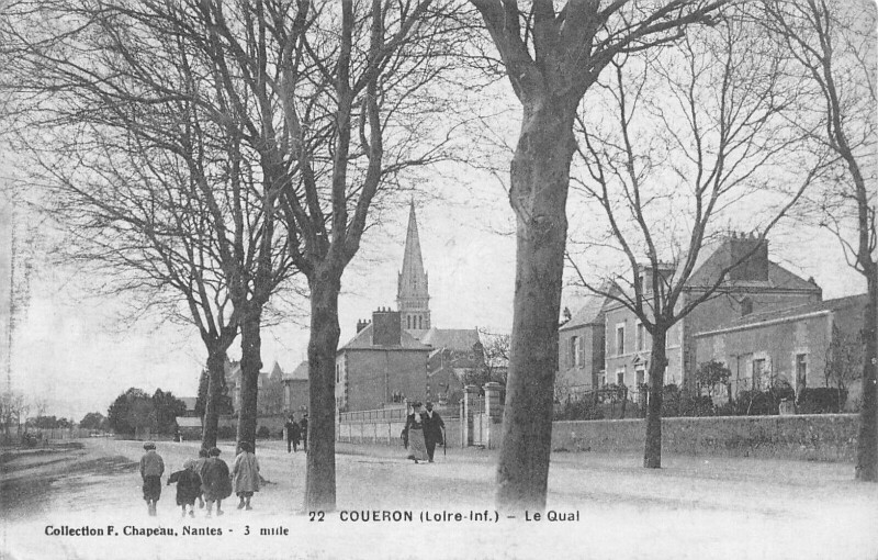 Carte postale ancienne Coueron - Le Quai à Couëron