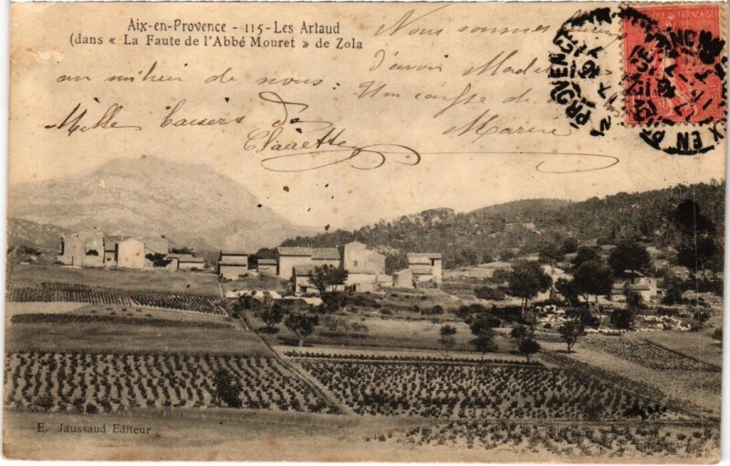 Carte postale ancienne Aix-en-Provence - Les Artaud à Aix-en-Provence